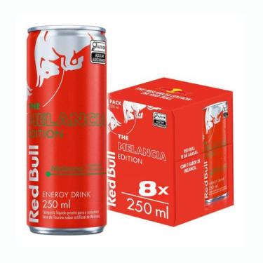 Imagem de Pack de 8 latas Red Bull Energético, Sabor Melancia 250ml