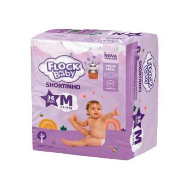 Imagem de Fralda Descartável Shortinho Flock Baby M 36 Unidades
