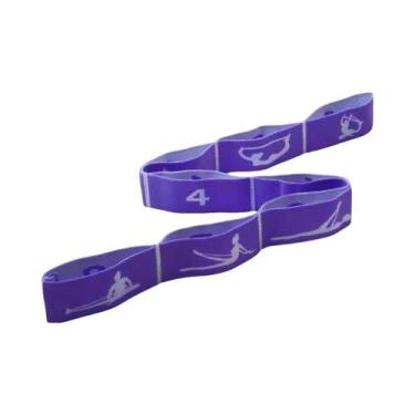 Imagem de Faixa Elástica De Resistência Para Adultos, Cinto De Yoga Para Pilates