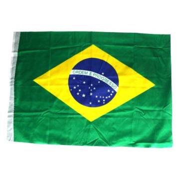 Imagem de Bandeira Do Brasil 120 X 180cm Grande Encaixe P/ Mastro - Nova