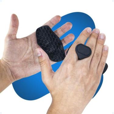 Imagem de Luva Academia Protetor Mão Treino Par 2 Grip Para Musculação - Hxt