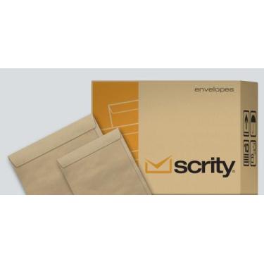 Imagem de Envelope Saco Kraft Natural 80g 162x229mm caixa com 250 unidades Scrit
