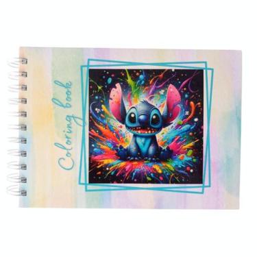 Imagem de Livro para Colorir Stitch  Aquarela 50 Folhas 180g - DTUDO PRESENTES