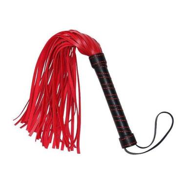 Imagem de Chicote Luxo Vermelho e Preto para Casais - Apimente sua Relação - no-