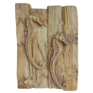 Imagem de Quadro Decorativo 3D Cavalos Marinhos 40,5x30cm Fibra - Saldão - Mart
