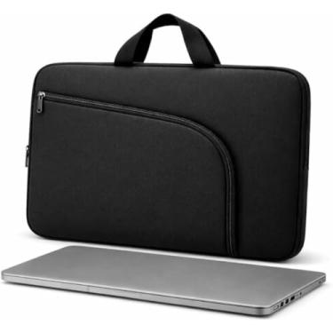 Imagem de Capa Case Pasta Para Notebook 15,6 Polegadas Preta Com Bolso EXTERNO