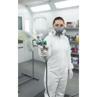 Imagem de Pistola Pintura HVLP Bico 1.0mm Baixa Pressão Leque Ajustáve - Congrat