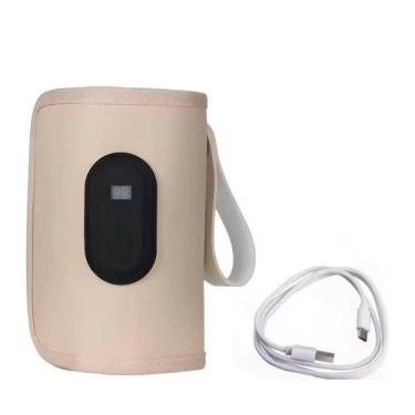Imagem de Aquecedor Mamadeira Digital 20 Níveis Temperatura Usb Bege 127/220v - 