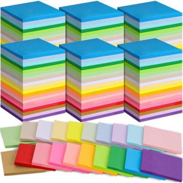 Imagem de Blocos de notas adesivas Oleitodh 3x3 pol. 100 blocos 20 cores