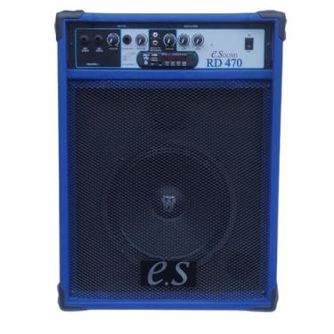 Imagem de Caixa Amplificada E-Sound RD 470 60W Bluetooth 10'' Teclado Microfone 
