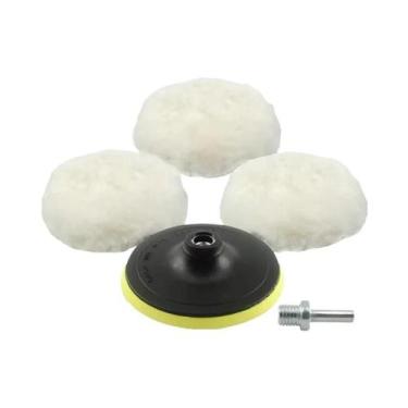Imagem de Conjunto De Boinas De Lã Para Polimento Automotivo De 5 Polegadas, Com