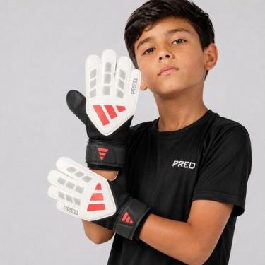 Imagem de Luva de Goleiro Adidas Predator Training Infantil Branca, 7