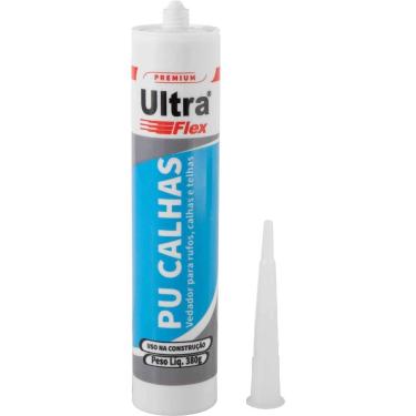 Imagem de Veda Calha Ultraflex PU Cinza 380g Siloc