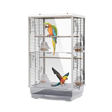 Imagem de KIZQYN Gaiolas Produtos para Animais de Estimação Universal Gaiola de Pássaros Gaiola de Pássaro Acrílico Transparente Gaiola de Pássaro Gaiola de Avião