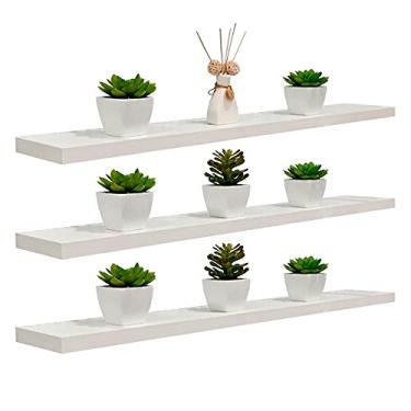 Imagem de Kit 3 Prateleiras 75 X 15cm Branco Espessura 25mm