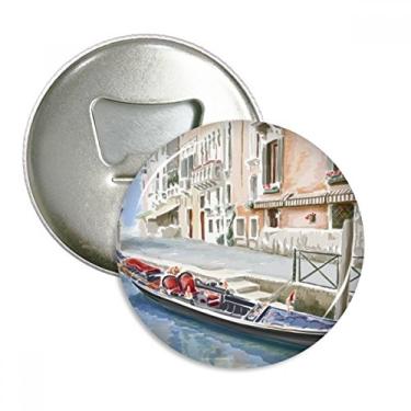 Imagem de Imã de geladeira com padrão nacional de marco de Veneza Itália emblema multifuncional