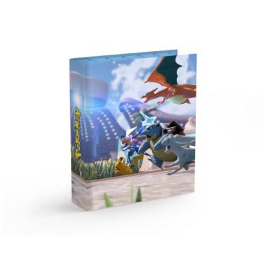 Imagem de Álbum Pasta tipo Fichário compatível com Card Pokémon - Pikachu, Charizard, Gengar Snorlax Greninja Modelo Pokemon United