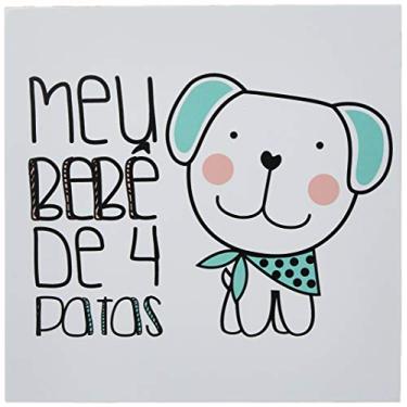 Imagem de Arte Maníacos Quadro Decorativo tipo Placa Meu Bebê de 4 Patas Căo - 32,5x23cm