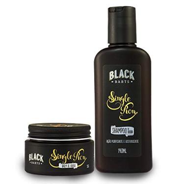 Imagem de Kit Balm em Cera + Shampoo para Barba Black Barts® Single Ron