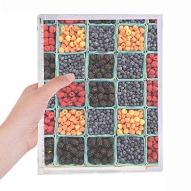 Imagem de Caderno fotográfico de frutas frescas com imagens da natureza Folhas soltas Diário recarregável de papelaria