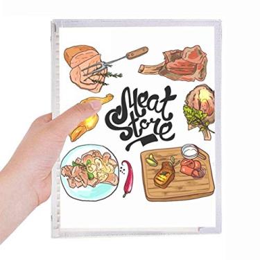 Imagem de Carne Store – Caderno de bife com folhas soltas e diários recarregáveis