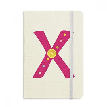 Imagem de Caderno com estampa de frutas laranjas X com estampa de frutas fofas oficial de tecido rígido diário clássico