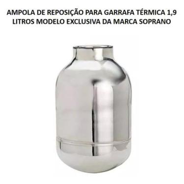Imagem de Ampola Reposição Garrafa Térmica 1,9 Litros Exclusiva Inox - Soprano
