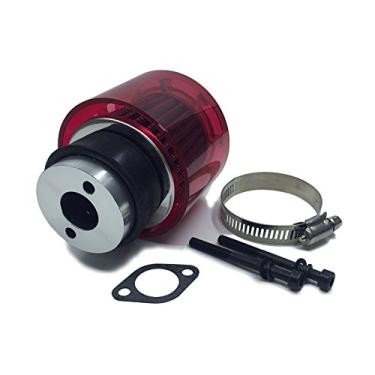 Imagem de FLMLF Conjunto de filtro de ar vermelho para 1/5 RC Hpi Baja Rovan King Motor 5B 5T 5SC FG GoPed RC PEÇAS DE CARRO