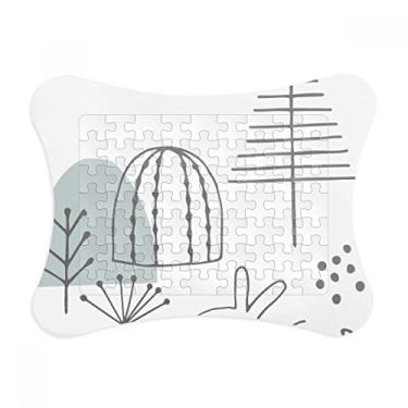 Imagem de Moldura de quebra-cabeça com desenho de filhotes de filhotes e filhotes em formato de linha