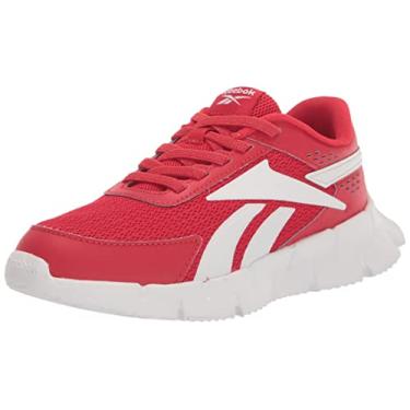 Imagem de Reebok Tênis infantil unissex Zig Dynamica 2.0, Vetor vermelho/branco, 6 Big Kid