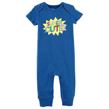Imagem de Macacão Carter's para bebês meninos super fofo, Azul, 3 Months