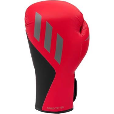 Imagem de adidas Speed TILT 150 – com nova tecnologia de inclinação – para homens, mulheres, unissex – para boxe, saco de pancada, Kickboxing, MMA e treinamento – (vermelho ativo/preto metal/cinza 3, 236 g)