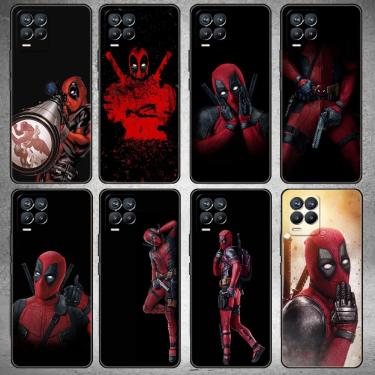 Imagem de Engraçado herói deadpool caso de telefone para oppo realme 8 c21y gt neo 2 pro 3 8i 7 9 mestre c11 6