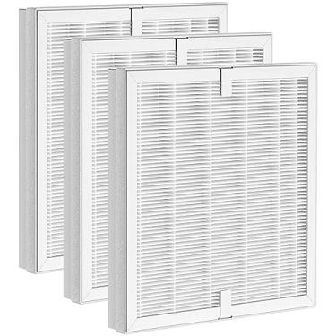 Imagem de Pacote com 3 filtros de substituição E-300L compatível com purificador de ar MOOKA e purificadores de ar MOOKA Family, filtro H13 True HEPA de substituição para salas grandes