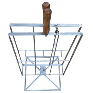 Imagem de Espeto Costela Fogo Chão Galvanizado C/base Giratoria P/25kg
