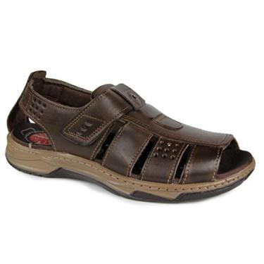 Imagem de SANDALIA MASCULINA DE COURO 132202 PEGADA (03) - CRAVO