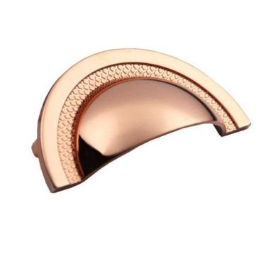 Imagem de Puxador De Gaveta Concha Sobrepor Zen Shell - 64Mm Rose