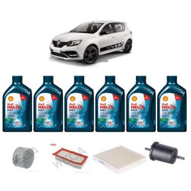 Imagem de Kit revisao troca de oleo renault sandero 2.0 2015 em diante - SHELL