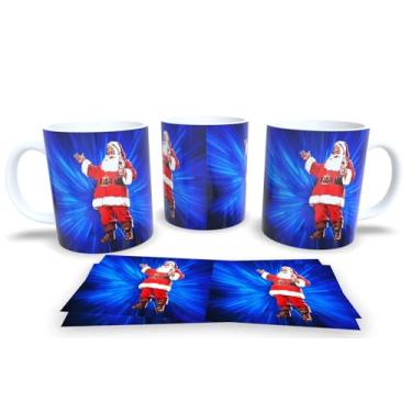 Imagem de Canecas de Porcelana Branca Personalizadas Papai Noel 6 (Mod.116)