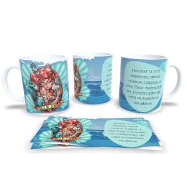 Imagem de Canecas de Porcelana Branca Personalizadas Princesas Empoderadas (Siren)