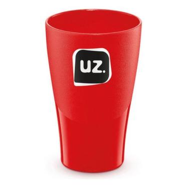 Imagem de Copo 300 Ml Café Água Cerveja Alça Unitário Plástico Cores - UZ, Verme