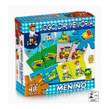 Imagem de Jogo da Memoria Menino IOB Brinquedo Infantil Recreativo