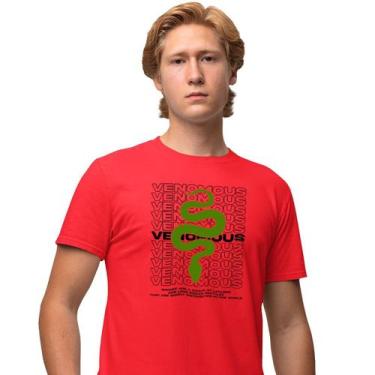 Imagem de Camisa Camiseta Masculina Estampada Venomous 100% Algodão Fio 30.1 Pen