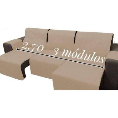 Imagem de 1 protetor de sofa 2,70 3mod + 1 protetor de sofa 2,70 inteiro - Lucel