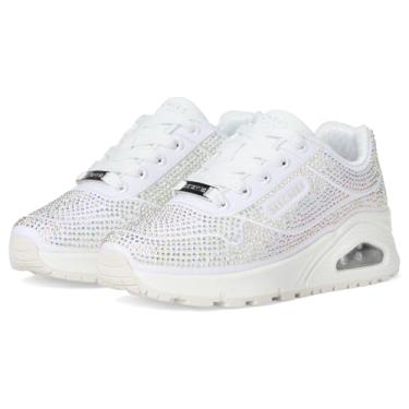 Imagem de Skechers Tênis feminino Uno Gen1-Disco Rave 310319l (criança pequena), Branco, 13 Little Kid