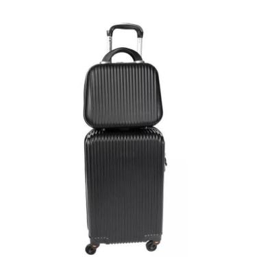 Imagem de Mala De Bordo 10kg + Frasqueira Viagem Rodinhas 360 ABS - BRACKLION