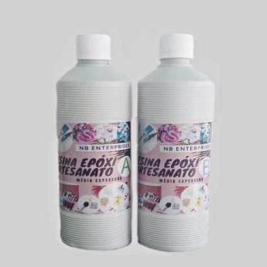 Imagem de Resina Baixa ou Média Espessura 1kg - NB ENTERPRISES, TRANSPARENTE