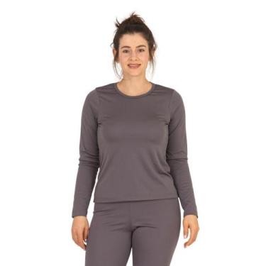 Imagem de Blusa Térmica Feminina Segunda Pele Peluciada Inverno Frio P-M-G-GG La