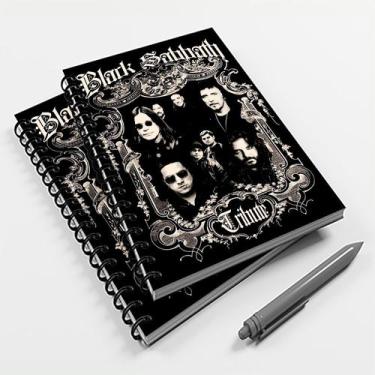 Imagem de Caderno Universitário 200 fls 10 Mat. Rock Sblack Sabbath - Premium