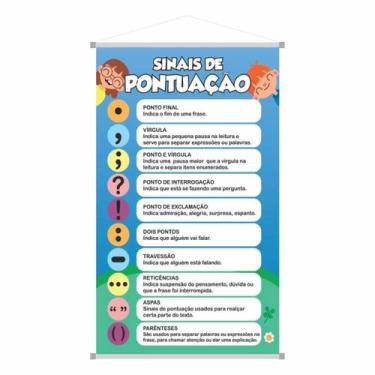 Imagem de Banner Sinais Pontuação Didático Pedagógico Escola Ensino - Fenix